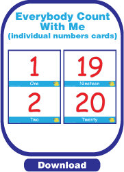 Download Free Numbers Flash Cards 1-20 (20 Cards)
